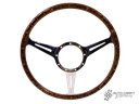 3-slot mahogany steering wheel, 380mm, 9 bolt - Various aircooled