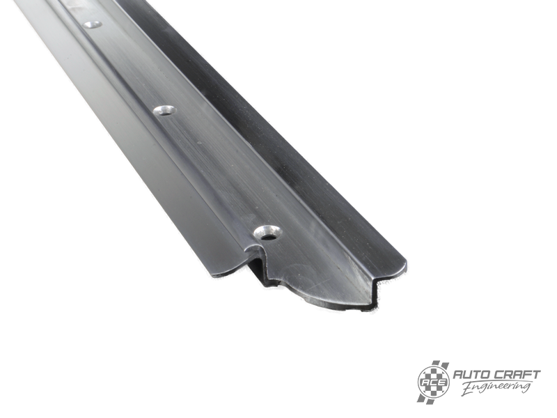Aluminium sun roof rail, front right, polished - Type 2, 55>67