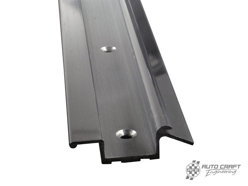 Aluminium sun roof rail, front right, polished - Type 2, 55>67
