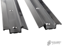 Aluminium sun roof rails, rear left and right, polished - Type 2, 55>67