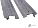 Aluminium sun roof rails, rear left and right, polished - Type 2, 55>67