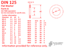 Washer A 6.4, stainless steel - DIN 125