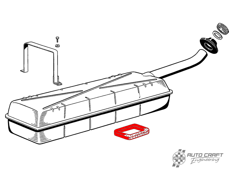 Fuel tank to body seal - Type 2, 55>67