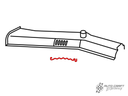 Vent cover securing clips - Type 1, 62>68