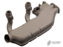 Heat exchanger, left, 1700cc - 2000cc - Type 2, 72>78