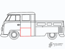 Side panel, back of cab, opposite cargo door, 550mm - Type 2, 68>71