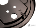 Brake backing plate, front, right - Type 2, 64>67