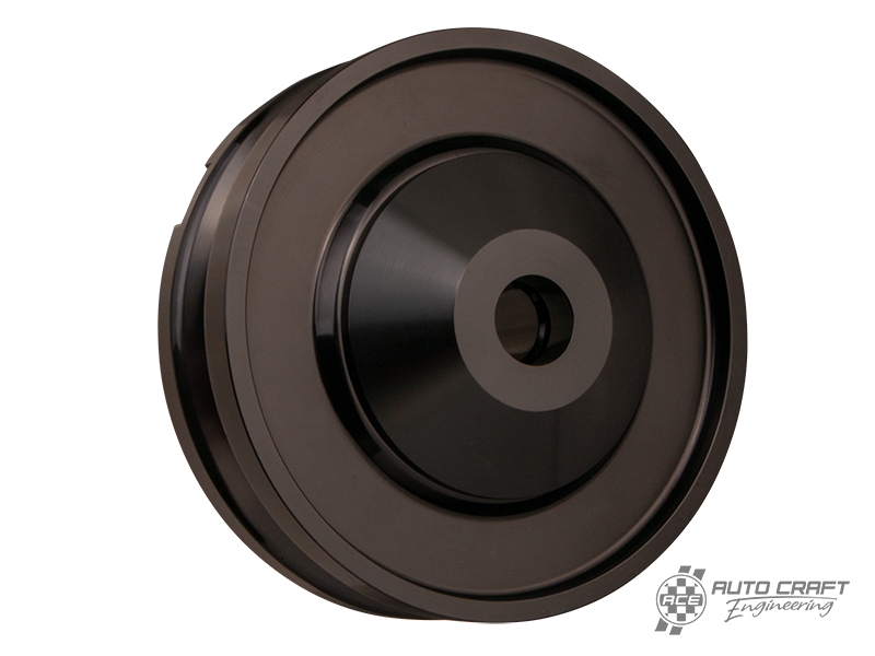 Billet alternator/dynamo pulley, anodised