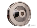 Billet alternator/dynamo pulley, polished