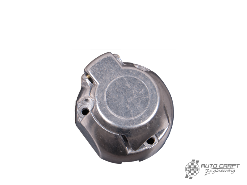 Cast aluminium 12v N type 7 pin socket, flat sided
