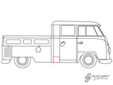 Side panel, back of cab, 280mm, right, LHD - Type 2, 58>70