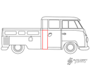 Side panel, back of cab, 840mm, right, LHD - Type 2, 58>70