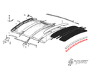 Sunroof clamping bar - Type 1, 56>63