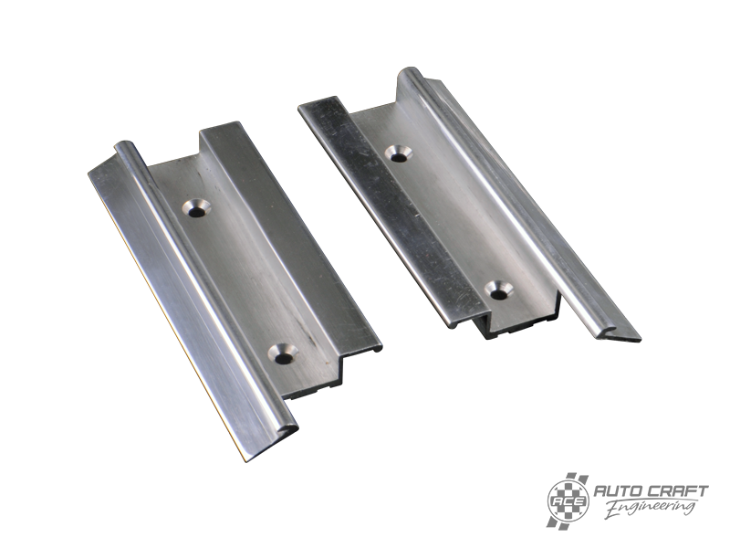 Aluminium sun roof rails set, polished - Type 2, 55>67