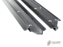 Aluminium sun roof rails set, polished - Type 2, 55>67