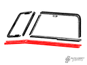 Cab door top, door to frame seals - Type 2, 55>67