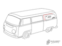 Rear side window seal, non deluxe - Type 2, 68>79