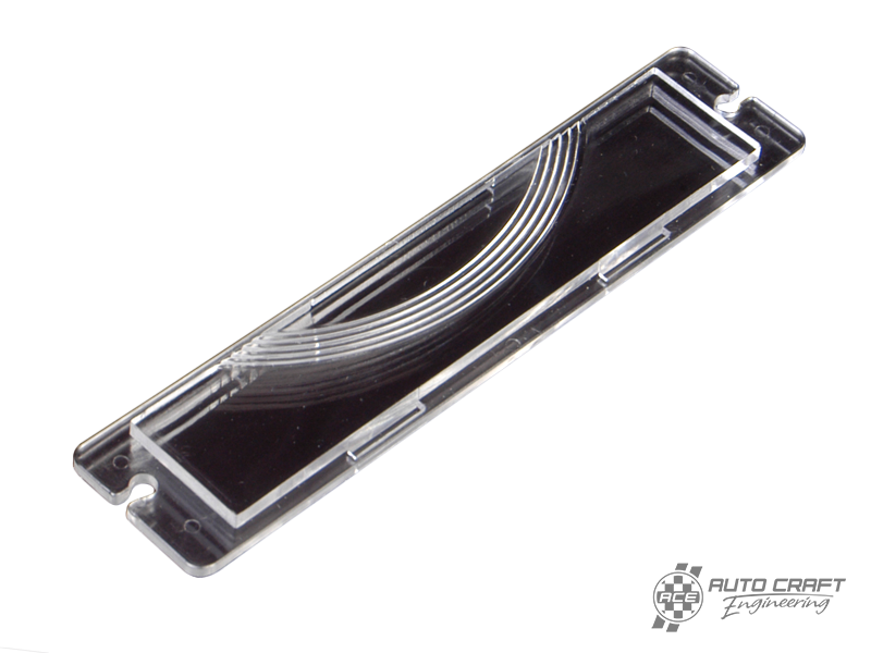 Number plate light lens - Type 2, 58>71