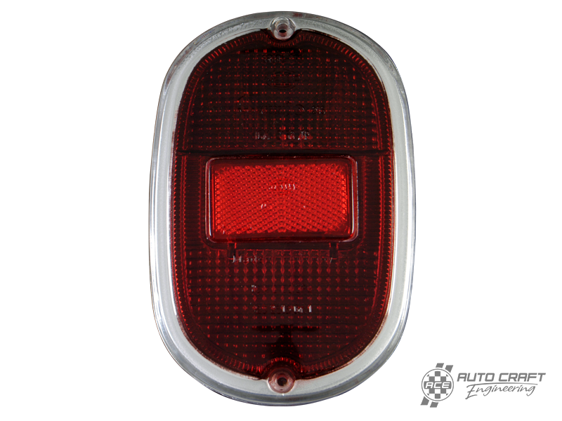 Rear light lens, red, Hella - Type 2, 61>71