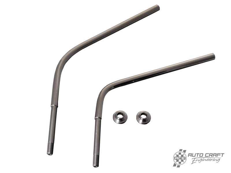 Mirror arms, stainless steel (pair) - std (8.0mm) - Type 2, 55>67