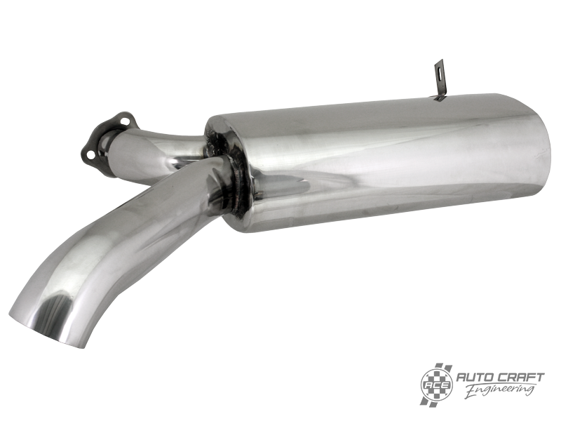 Stainless steel side winder silencer - Type 1, 60>79 & Type 2, >67