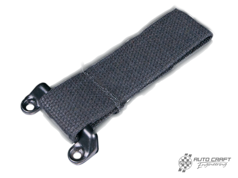 Cargo door check strap, black - Type 2, 60>67 & Bay double cab