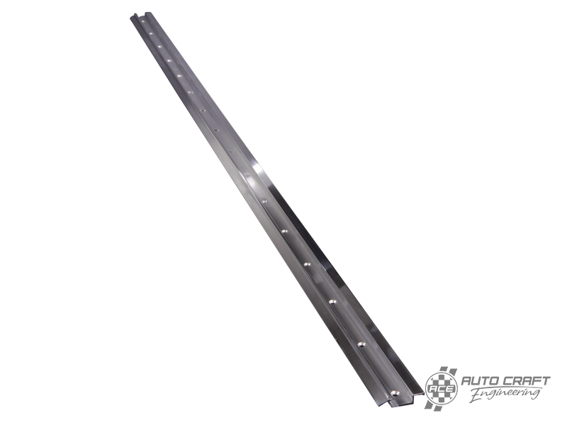 Aluminium sun roof rail, front left, polished - Type 2, 55>67