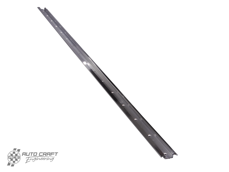 Aluminium sun roof rail, front right, polished - Type 2, 55>67