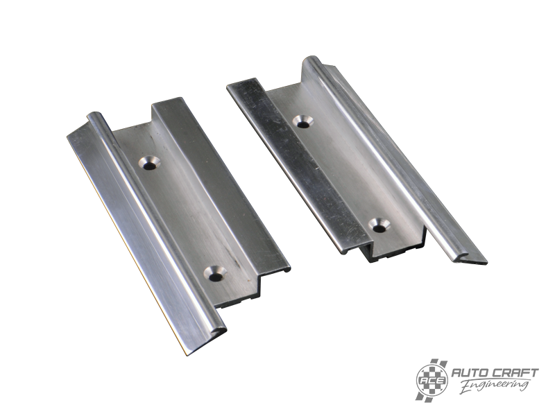 Aluminium sun roof rails, rear left and right, polished - Type 2, 55>67