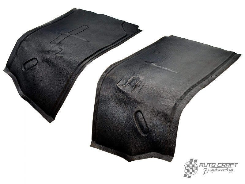 Wheel arch mats, black - Type 2, >67