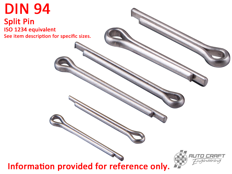 Split pin, 1 X 10, stainless steel - DIN 94