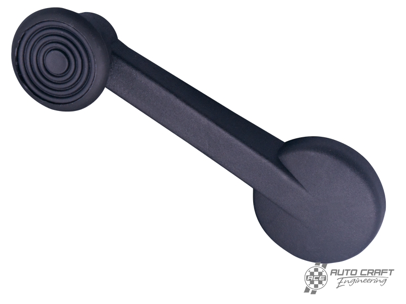 Window winder handle, black - Type 1 & 2, 68>75
