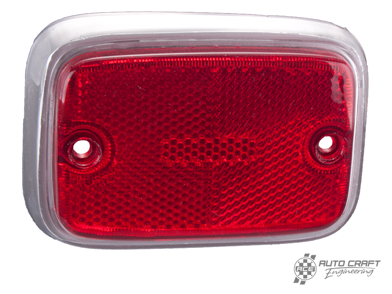 Side marker lens, rear, red - Type 2, 69>79