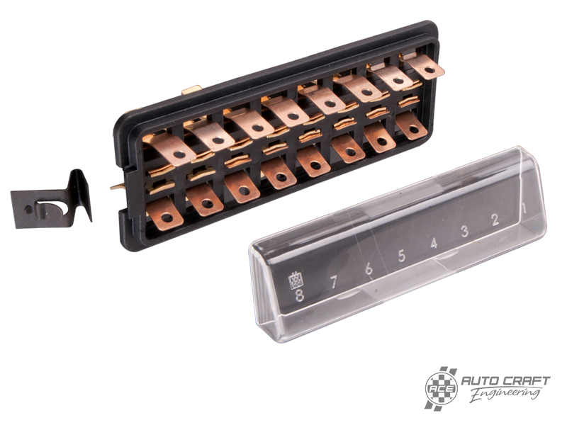 Fuse box, cover, and clip - Type 2, 60>67