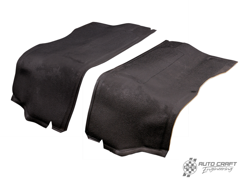 Wheel arch mats, black - Type 2, 68>79
