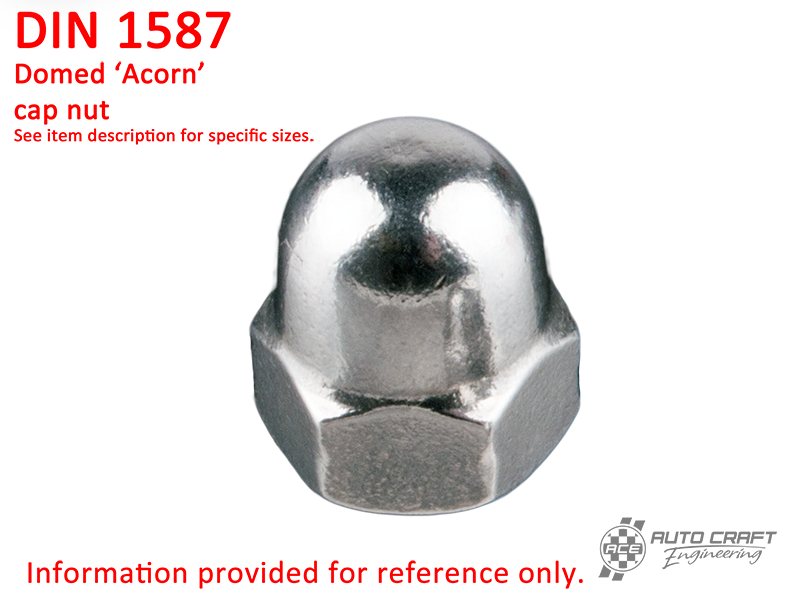 'Acorn' cap nut, M 6, stainless steel - DIN 1587