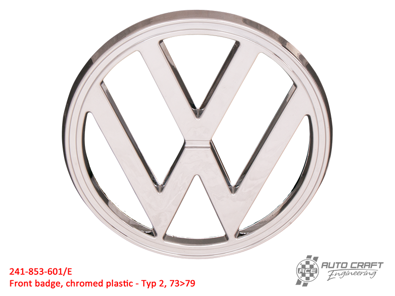 Front badge, chromed plastic - Typ 2, 73>79