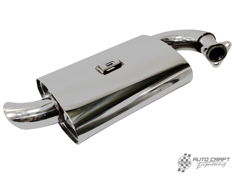 Stainless steel mondo muffler, 1300cc-1600cc - Various aircooled