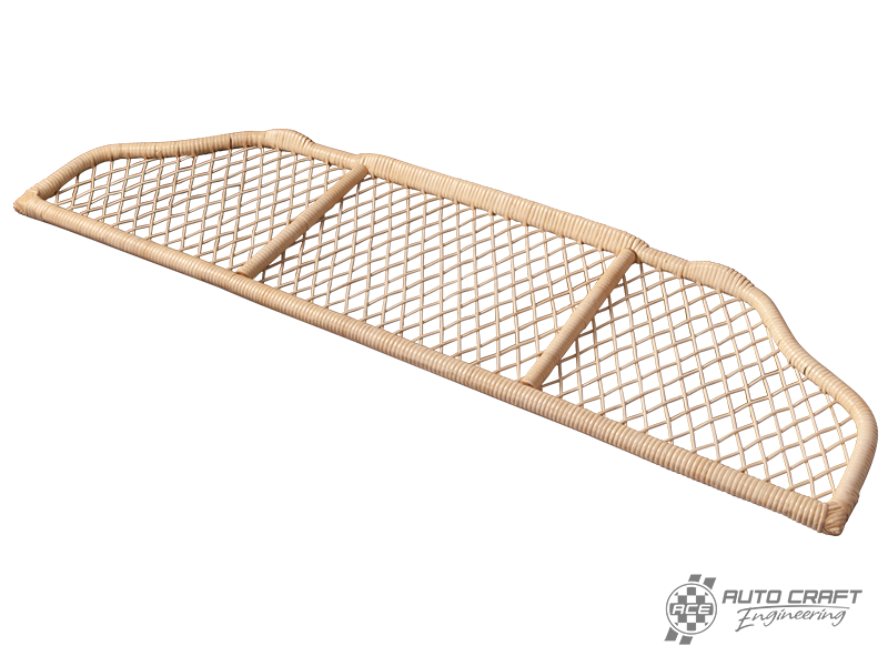 Bamboo style parcel shelf - Type 1