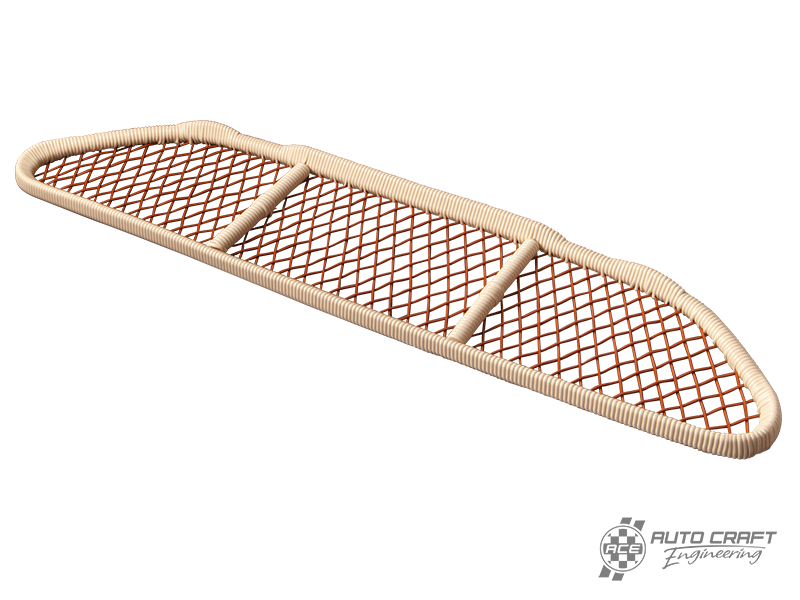 Vinyl bambus style parcel shelf - Type 1