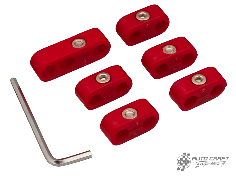 HT lead spacers, red