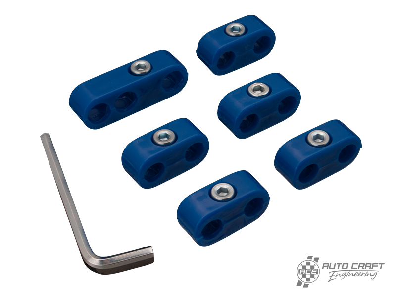 HT lead spacers, blue