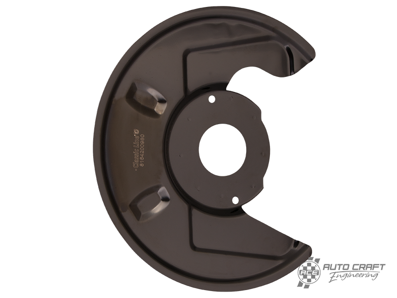 Brake backing plate, front, right - Type 2, 70>79
