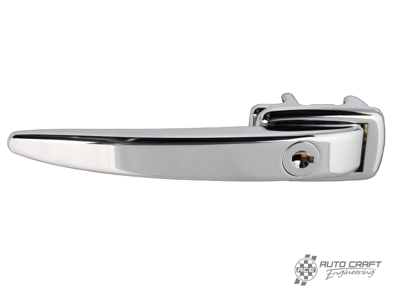Chrome, Ice Pick door handle, locking - Type 1, >55 & Type 2, >60