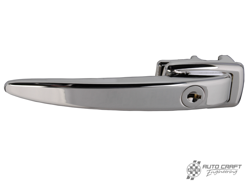 Chrome Ice Pick door handle, locking - Type 2, 60>63