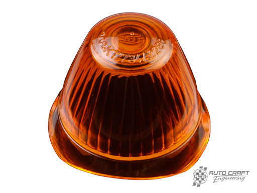 [211-953-161] Bullet indicator lens, Hella, amber - Type 1, >57 Type 2, >63