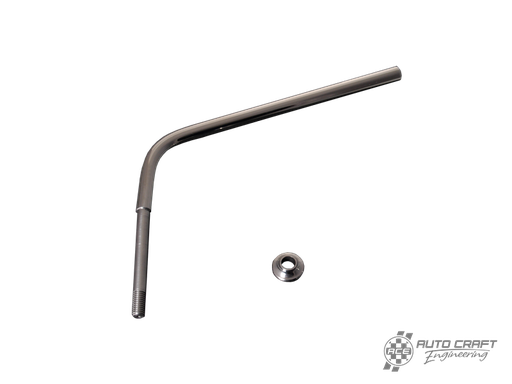 [211-857-528/A-SS] Mirror arm, stainless steel (drivers side) - std (8.0mm) - Type 2, 55>67