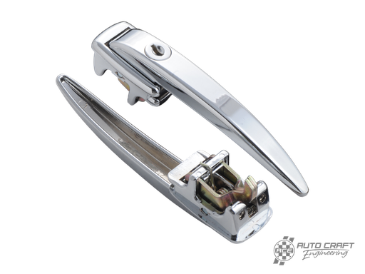 [211-837-205/B/PR] Chrome Ice Pick door handle, locking, pair - Type 1, >55 & Type 2, >60