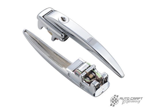 [211-837-205/D/PR] Chrome Ice Pick door handle, locking, pair - Type 2, 60>63