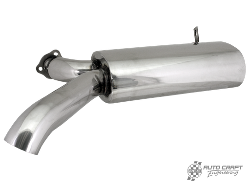 [AC251707] Stainless steel side winder silencer - Type 1, 60>79 & Type 2, >67